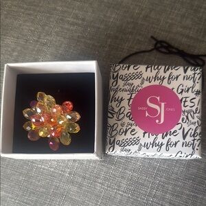 Sassy Jones Malia MultiColor Glass Sparkler Ring